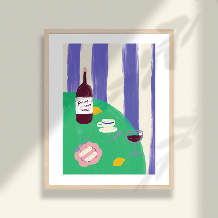 Pinot Noir Art Print: 8.5 x 11"