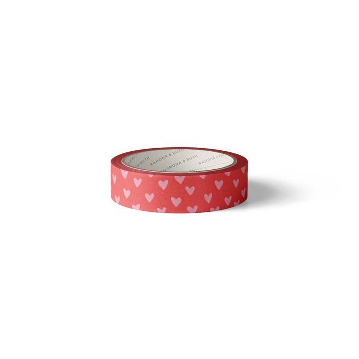 Valentine Pink Hearts Washi Tape