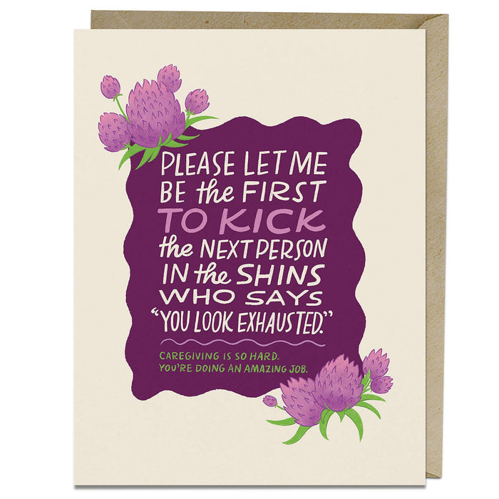 Caregiving is Hard Encouragement Card