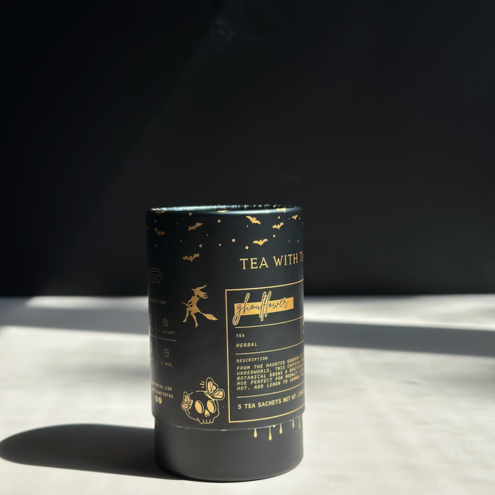 Ghoulflower Halloween Mini Tea Tube Gift (5 Tea Bags)