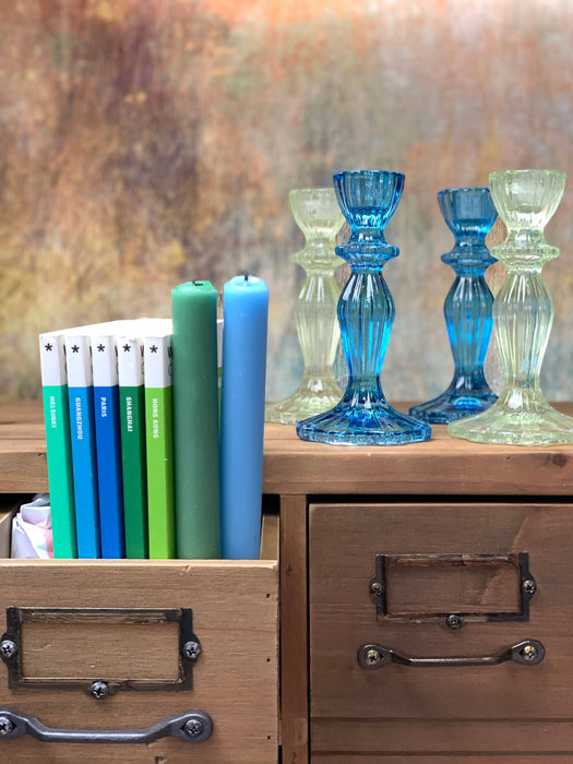 Cool Glass Candle Holders, asstd