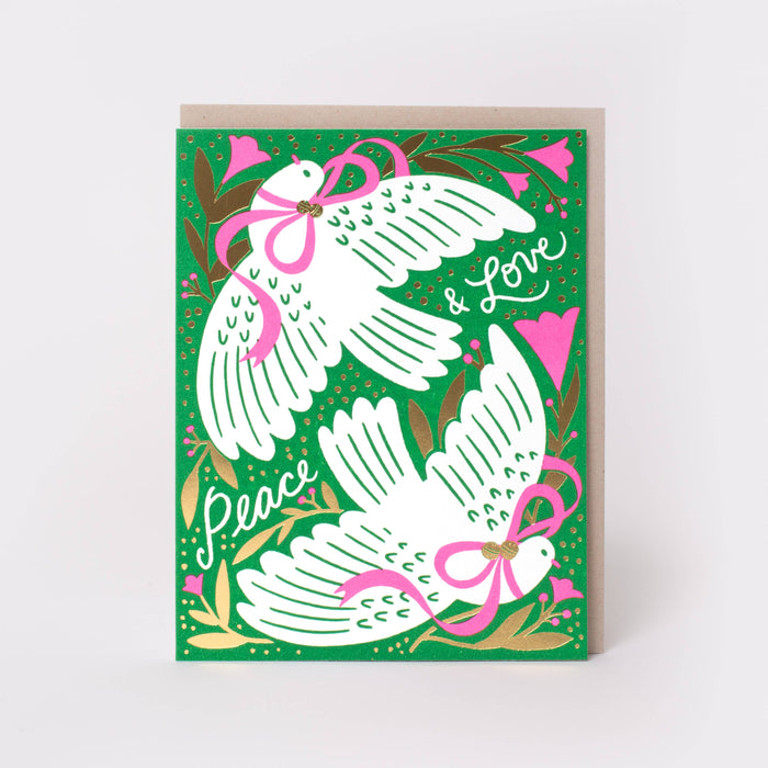 Peace & Love Doves Holiday Card by Hello!Lucky: Paper Tab