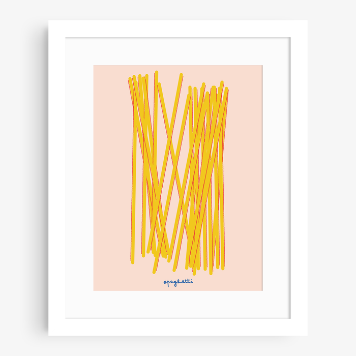 Spaghetti Pasta Print: 8"x10"