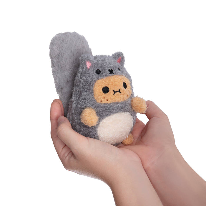 Mini sitting plush toy - Grey squirrel Ricespud