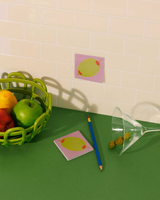 Lunch Notes - Deli + Olive Sticky Note 2 Pack