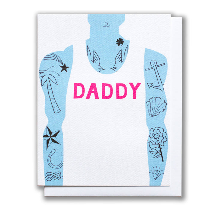 Daddy Tank Tattoos Note Card