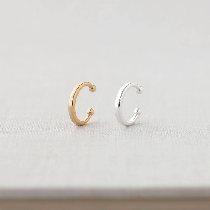 Round Ear Cuff: 18K Gold Vermeil