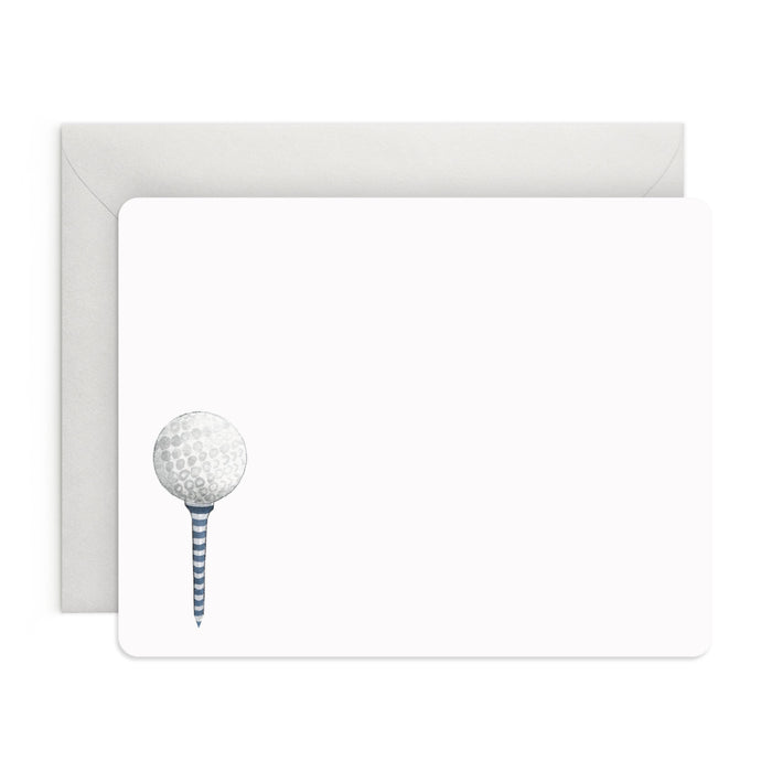 Golf Tee Flat Notes – Boxed Set of 8 Notecards
