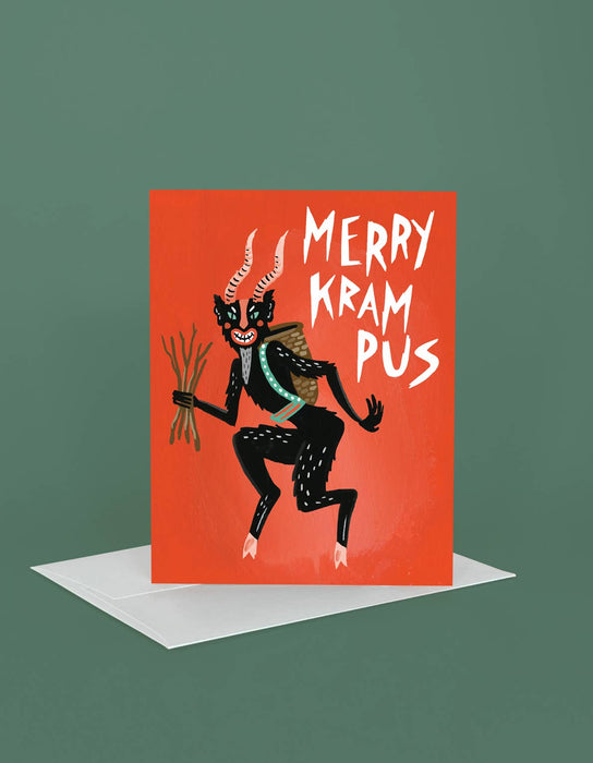 Holiday Greeting Card | Merry Krampus: Single Card