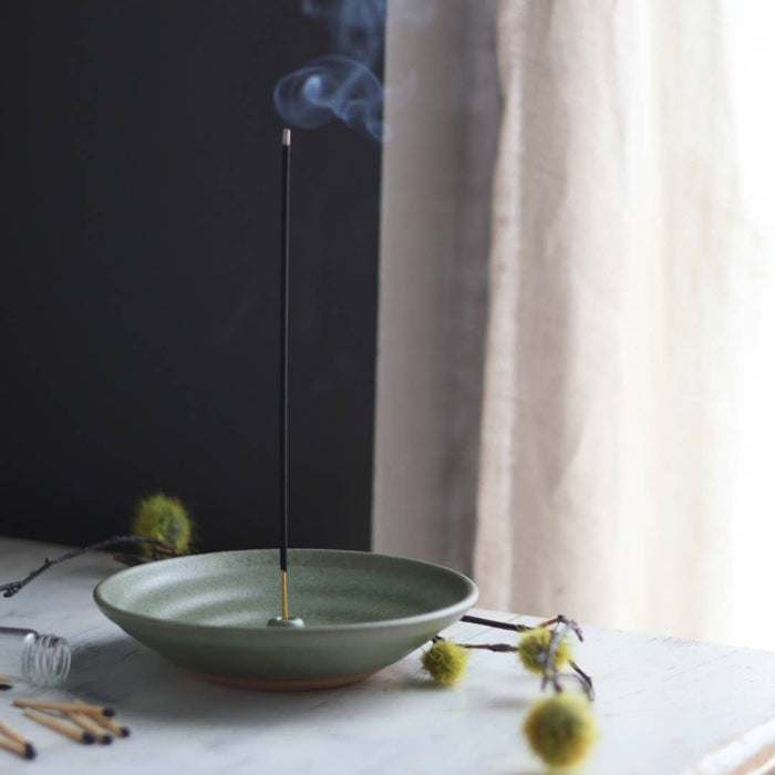 Incense Burner in 4 colors | Modern Handmade Pottery: Black
