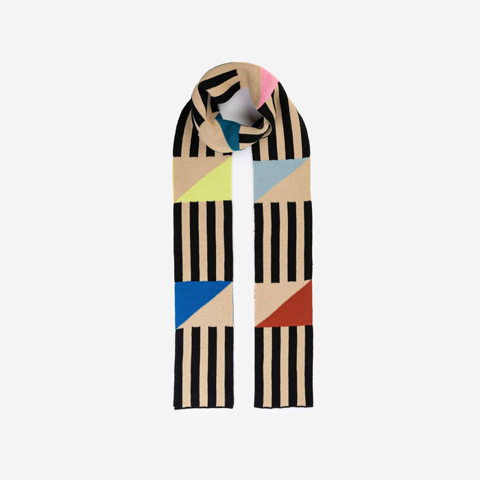 Sailboat Skinny Scarf: Black