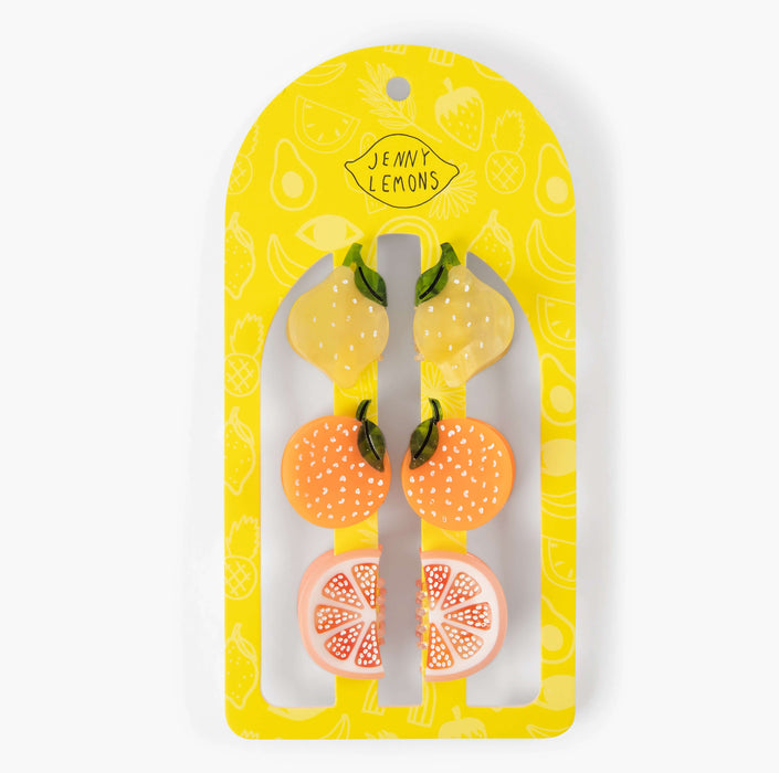 PREORDER: Micro Sunshine Citrus Hair Claw Clip Set