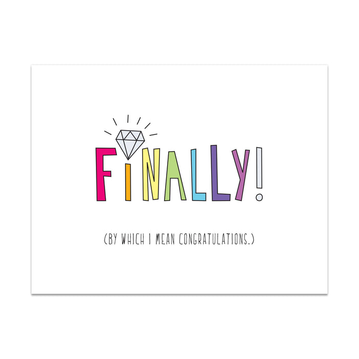 277 - Finally Rainbow Wedding - A2 card