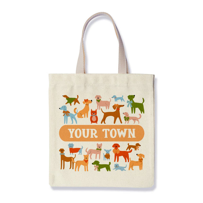 Name Drop Local City Tote Bag - Dogs in the Neighborhood