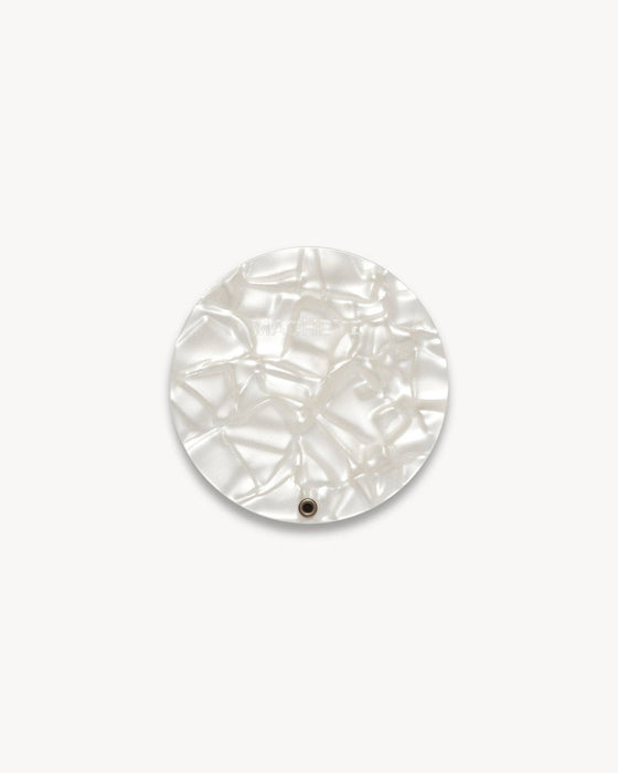 Circle Mirror in White Shell