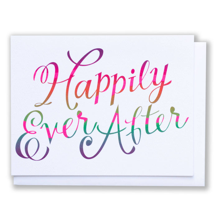 Rainbow Happily Ever After Note Card