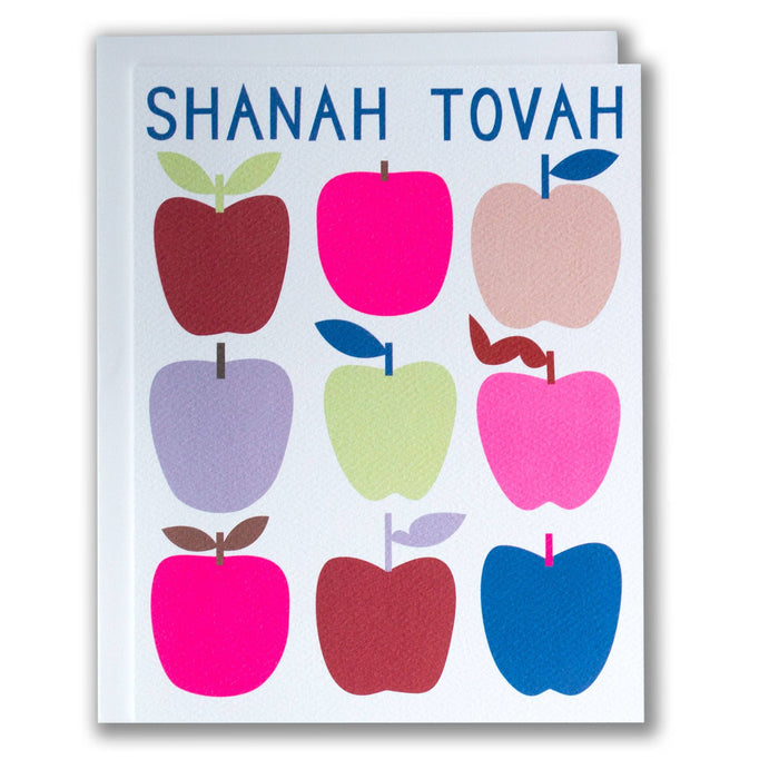 Shanah Tovah Note Card with Apples