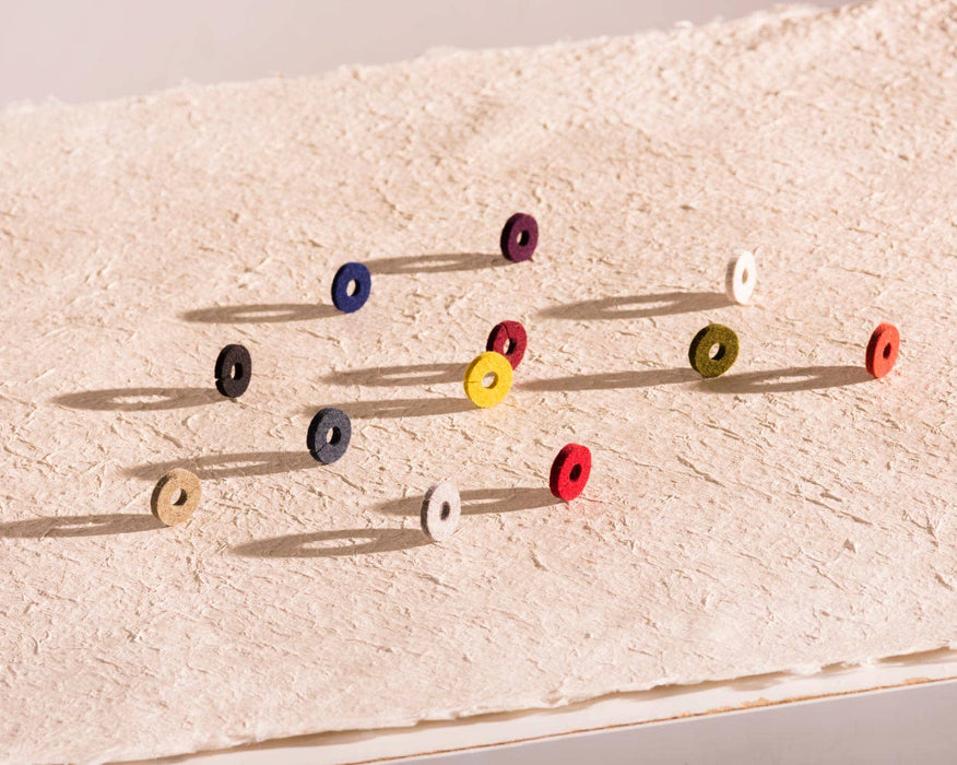 Autumn Wine-O's Merino Wool Felt Round Wine Markers: Autumn