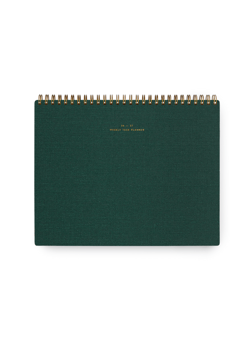 26-27 Weekly Task Planner: Charcoal Gray / None