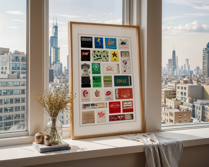 Chicago Matchbox Collage - Expanded Edition