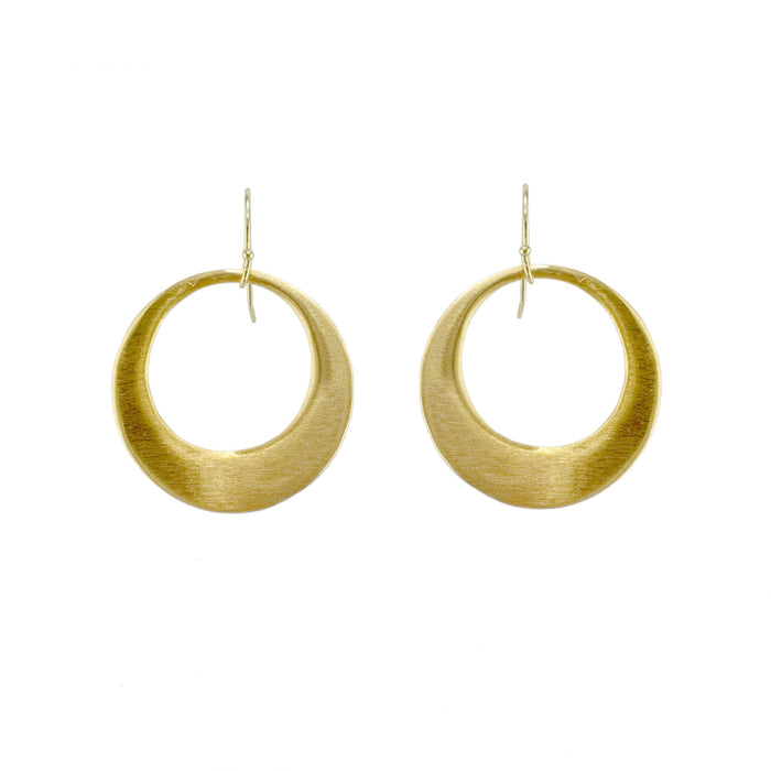 Large circle earrings: Vermeil