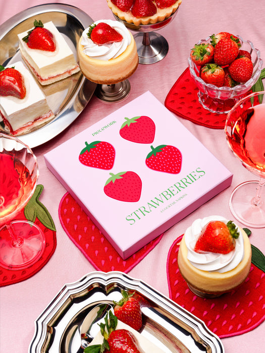 ✨NEW✨ Strawberry Cocktail Napkins - Set Of 4