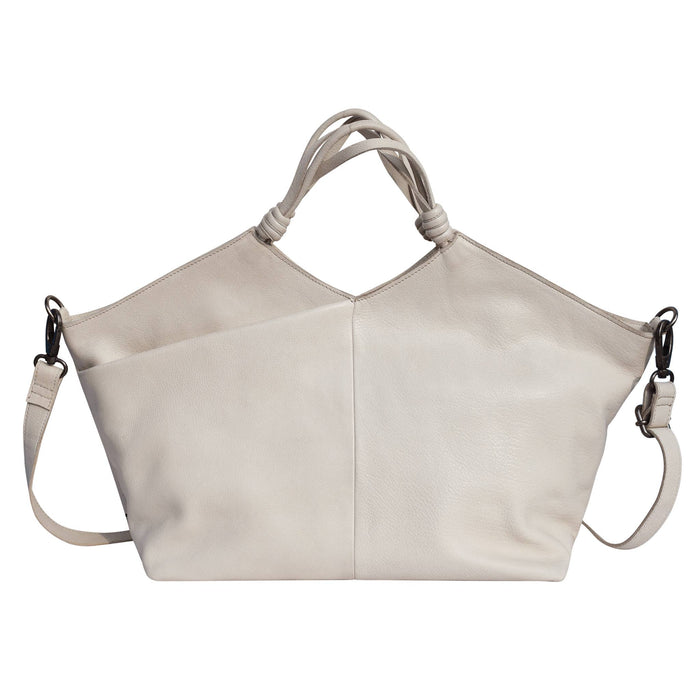 Nelly Handcrafted Leather Tote/Crossbody Bags: Orange