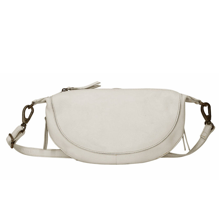 Crosby Handcrafted Leather Sling/Crossbody Bags: Grass