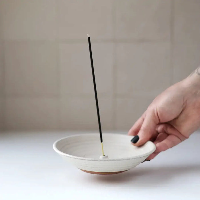 Incense Burner in 4 colors | Modern Handmade Pottery: Black