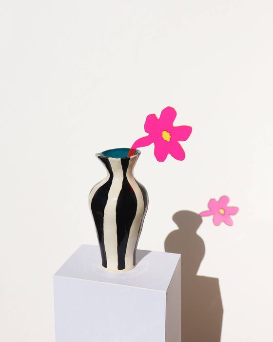 Small Cosmos Flower Stem: See-thru hot pink