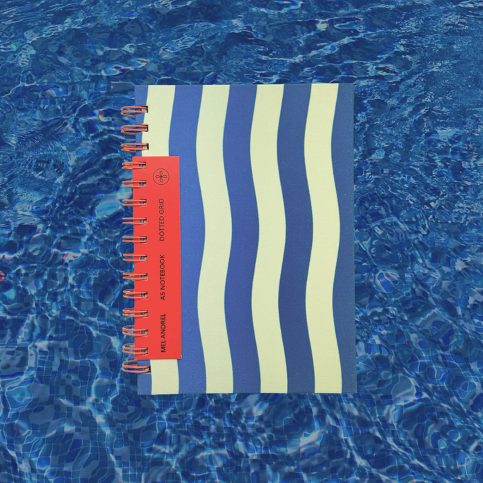 Mediterranean Stripes A5 Dot Grid Notebook