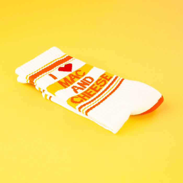 I ❤️ Mac N Cheese Gym Crew Socks