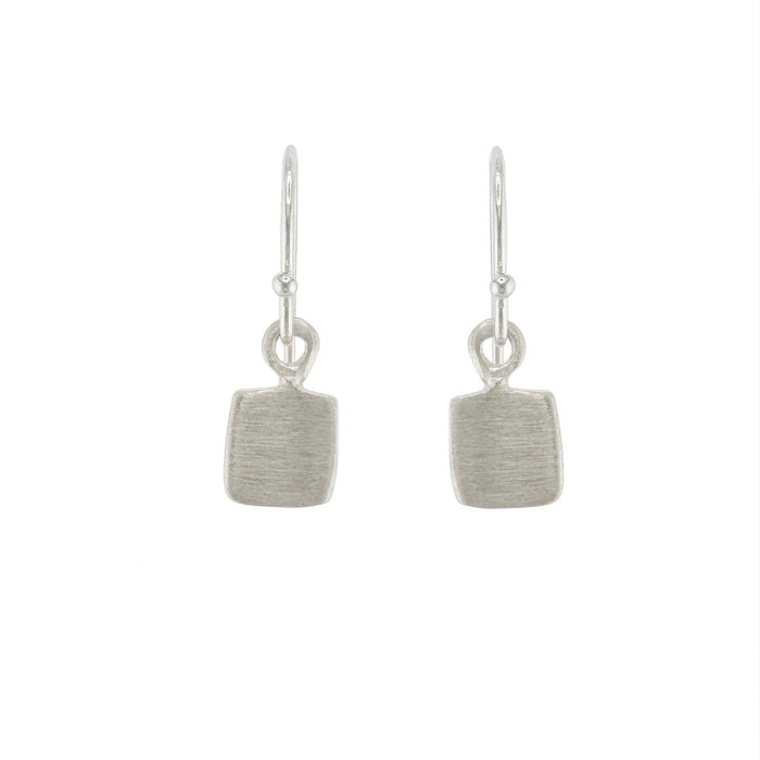Tiny squares earrings: Silver
