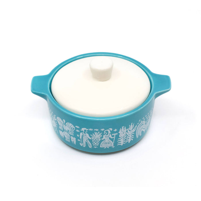 Pyrex-Inspired Butterprint Casserole Ceramic Trinket Box