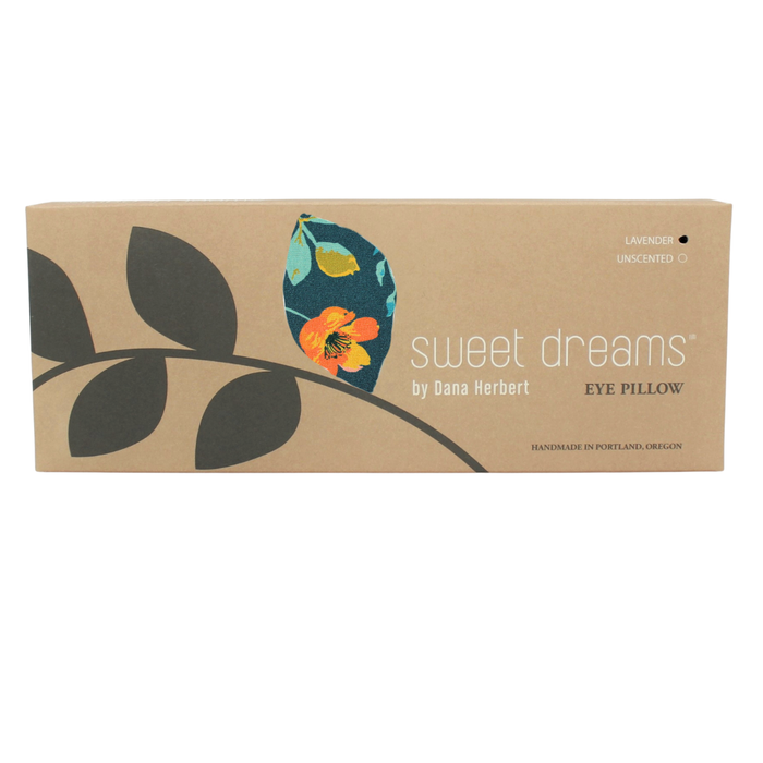 Eye Pillow: Navy Floral / Lavender