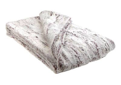 Throw - 58 x 45 Standard Size Assorted Neutral Faux Fur: Rosebud Brown / 100% Polyester Faux Fur / 58 " x 45"