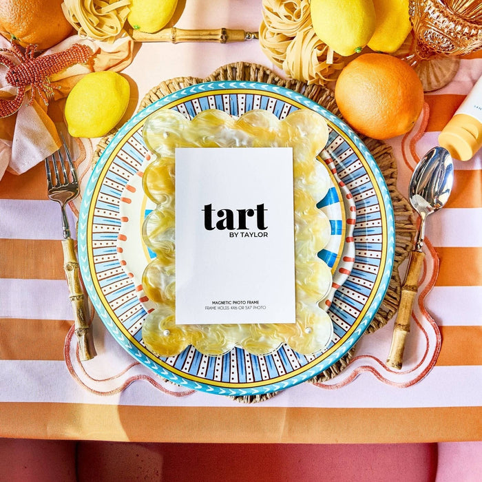 Yellow Marbled Acrylic Picture Frame