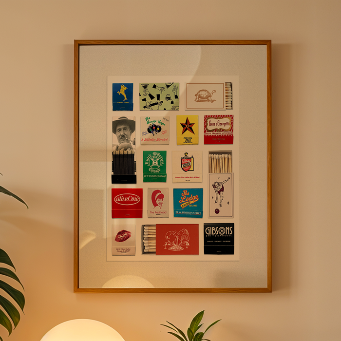 Chicago Matchbox Collage II: Medium (8 × 10)