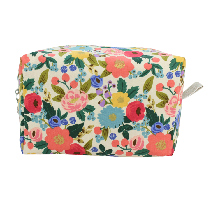 Metallic Dopp Kit Large: 604 | Vintage Blossom Blue / Large