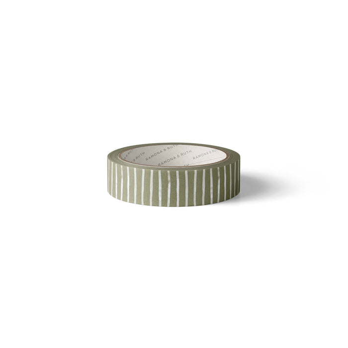 Green Stripes Washi Tape