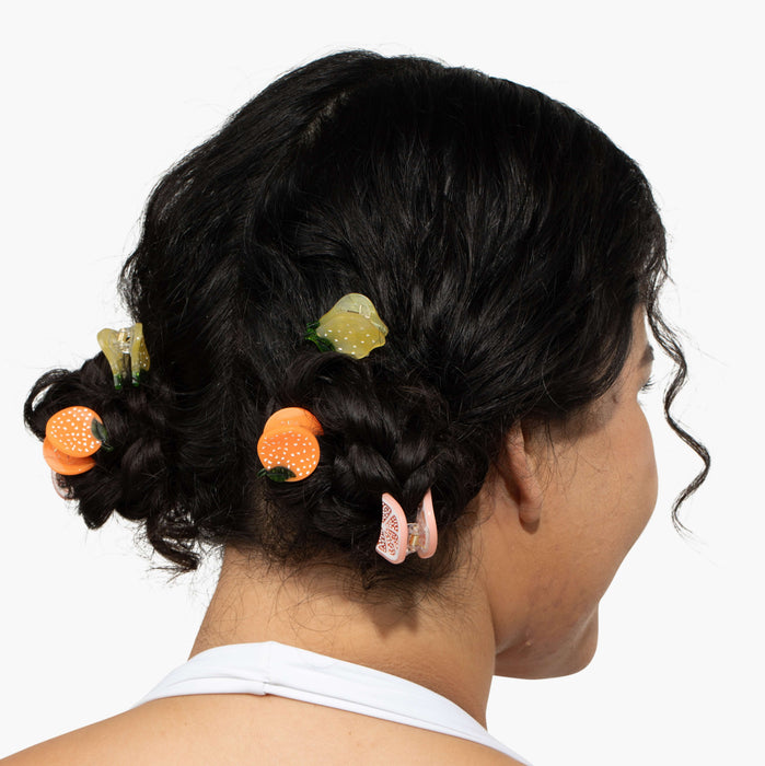 PREORDER: Micro Sunshine Citrus Hair Claw Clip Set