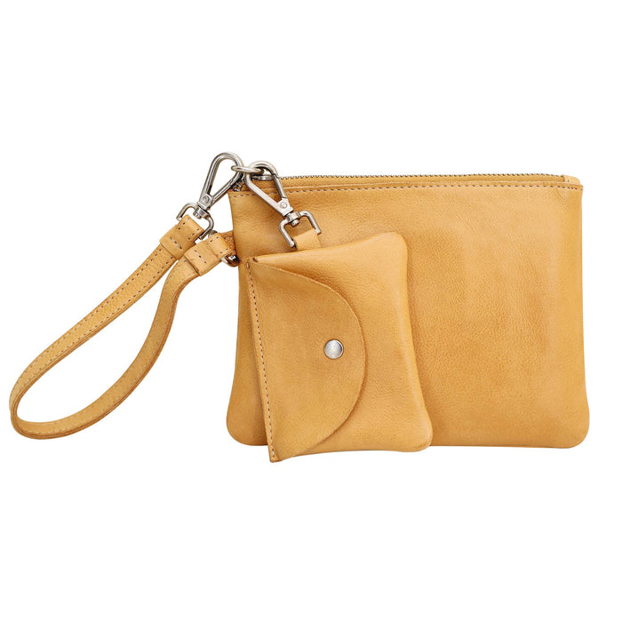 Handcrafted Leather Poetry Pouches: Sky Blue