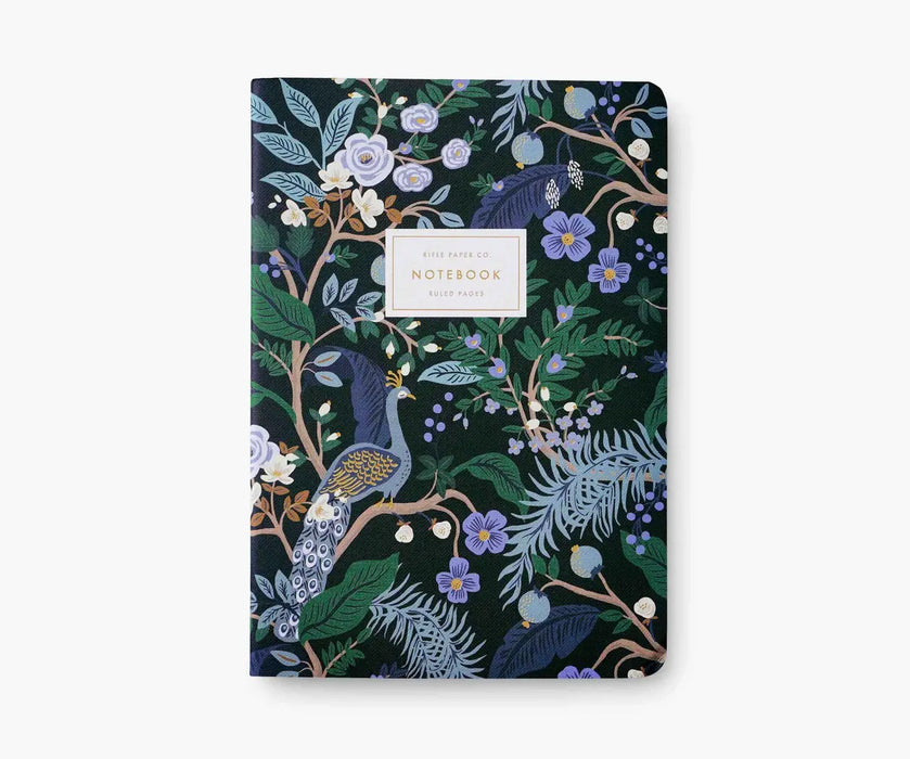 Peacock Notebooks, Set of 3