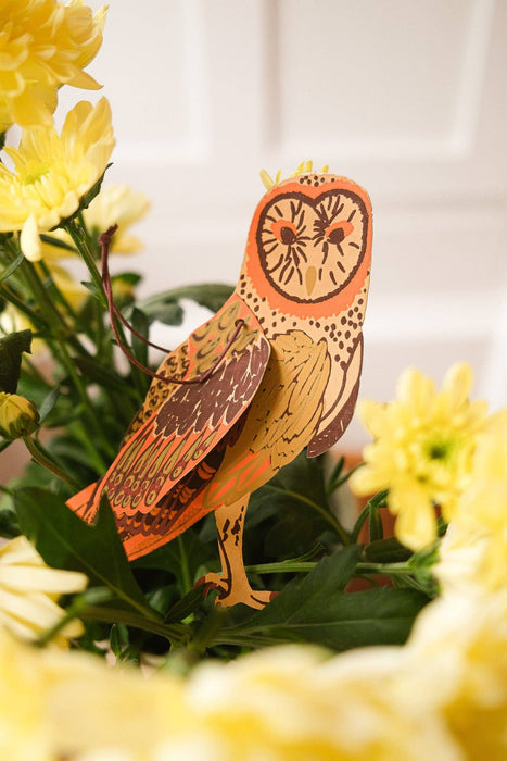 WINTER BIRDS PAPER ORNAMENTS