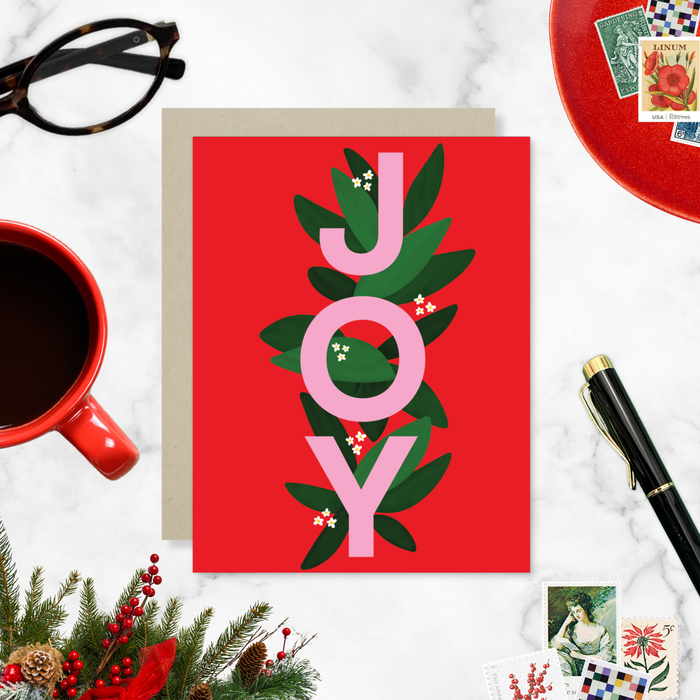 Joy Peace Holiday Card