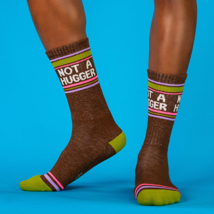 Not A Hugger Gym Crew Socks
