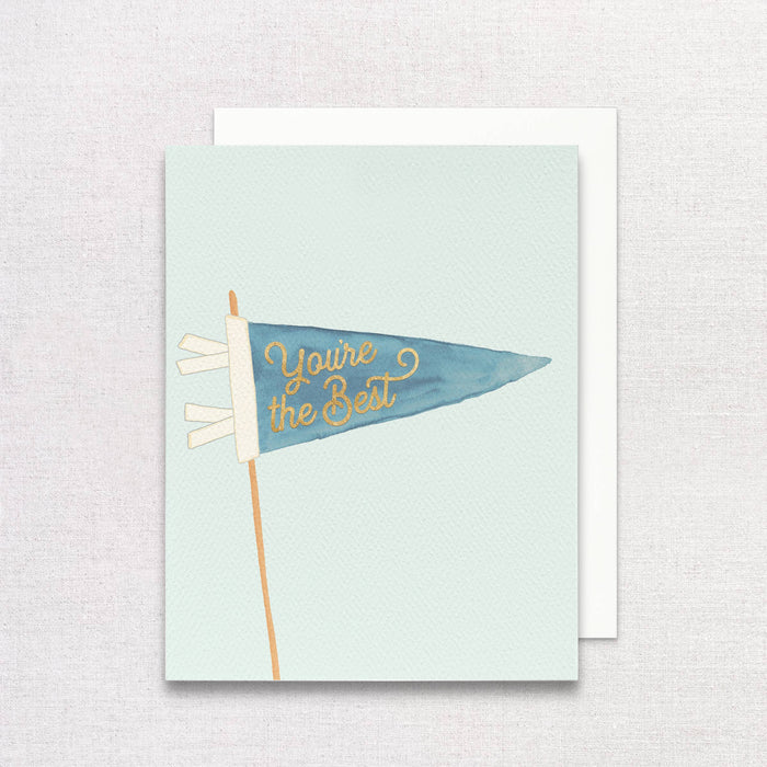 You're The Best Greeting Card | Gold Foil Thank You Card