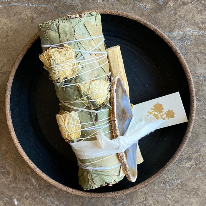 Eucalyptus Bundle with Rose + Agate