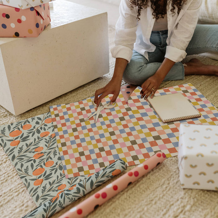 Check Gift Wrap: Roll