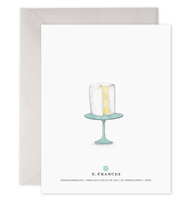 Wedding Cake Greeting Card: 4.25 X 5.5 INCHES